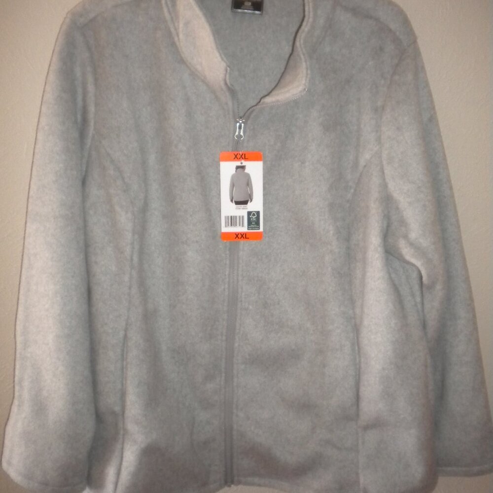 32 Degrees Heat Women's Plus Size XXL Gray Brushed FauxWool Jacket NWT - Picture 2 of 5